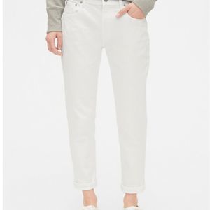 GAP white girlfriend jeans